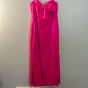 LILLY PULITZER Carlynn Satin Maxi Bow Dress